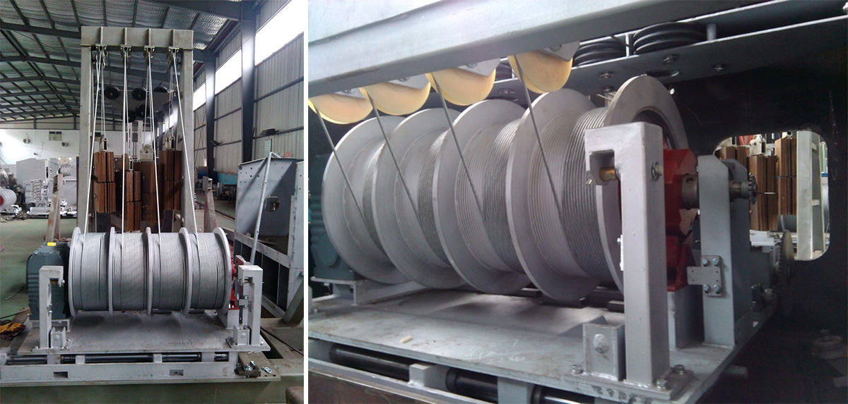 220m Rope Winding Electric Cable Pulling Winch with Grooves