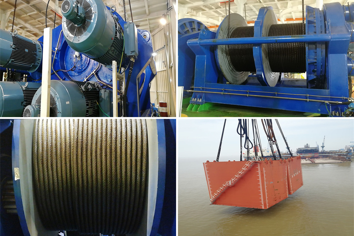1000t Large Power Electric Marine Winch with Lebus Grooved Drum