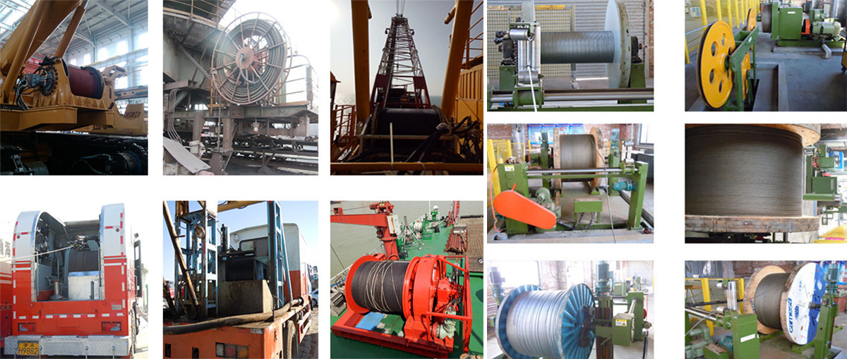Spiral Groove Hydraulic Pulling Winch Q355b Steel Material LBS Groove