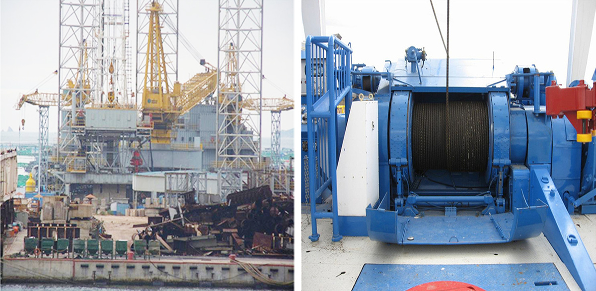Steel Q235 Motorized Winch Machine, Electric Winch 13000 Lb High Capacity for Mining