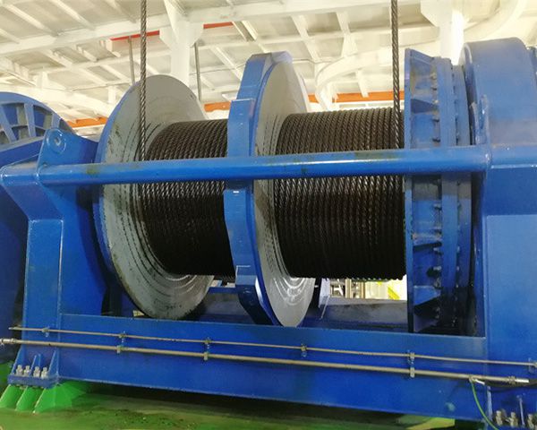 1000t Large Power Electric Marine Winch with LBS Grooved Drum