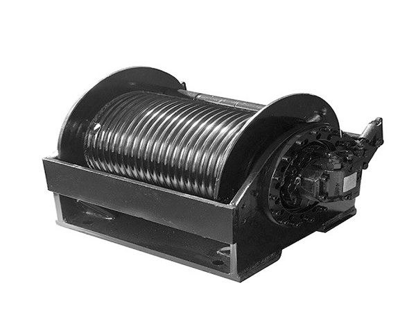 Spiral Groove Hydraulic Pulling Winch Q355b Steel Material LBS Groove